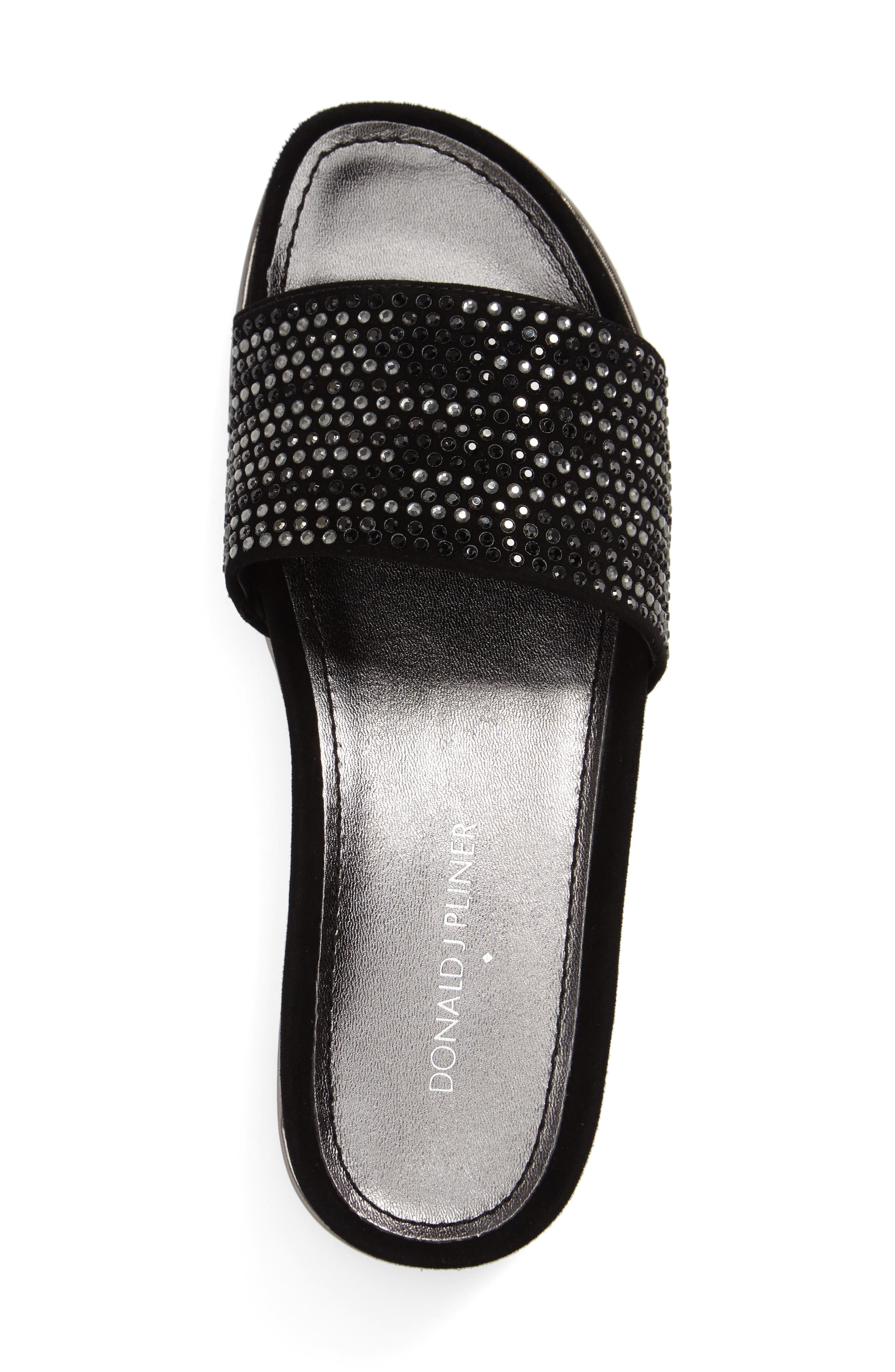 Cava Slide Sandal, Alternate, color, BLACK SUEDE