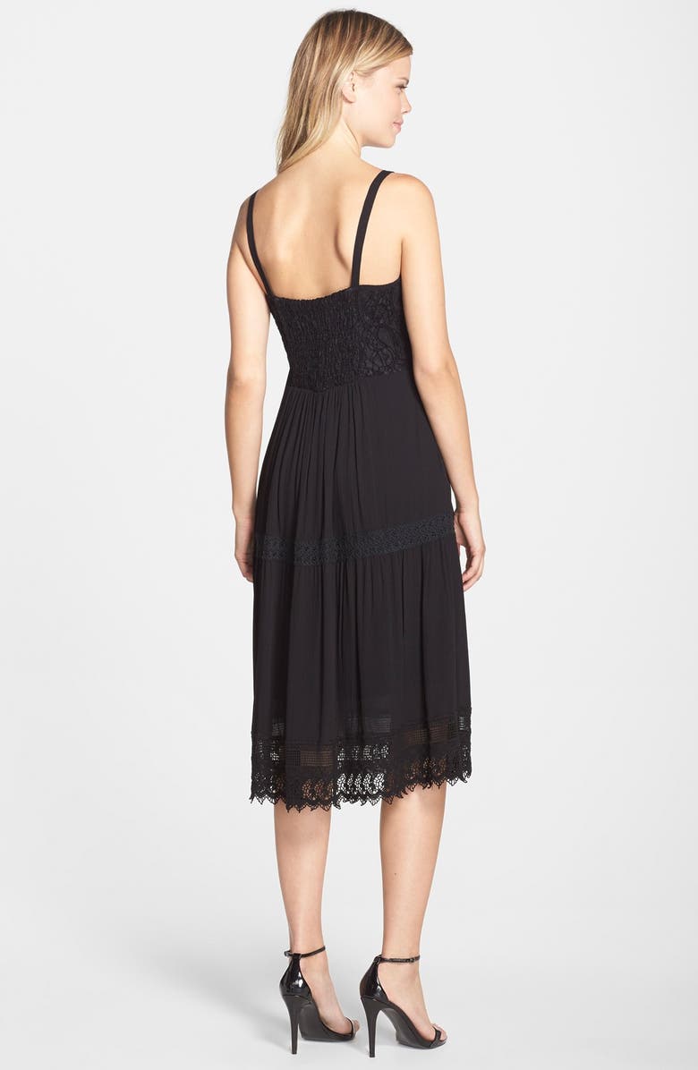 KUT from the Kloth Lace Fit & Flare Midi Dress, Alternate, color, 