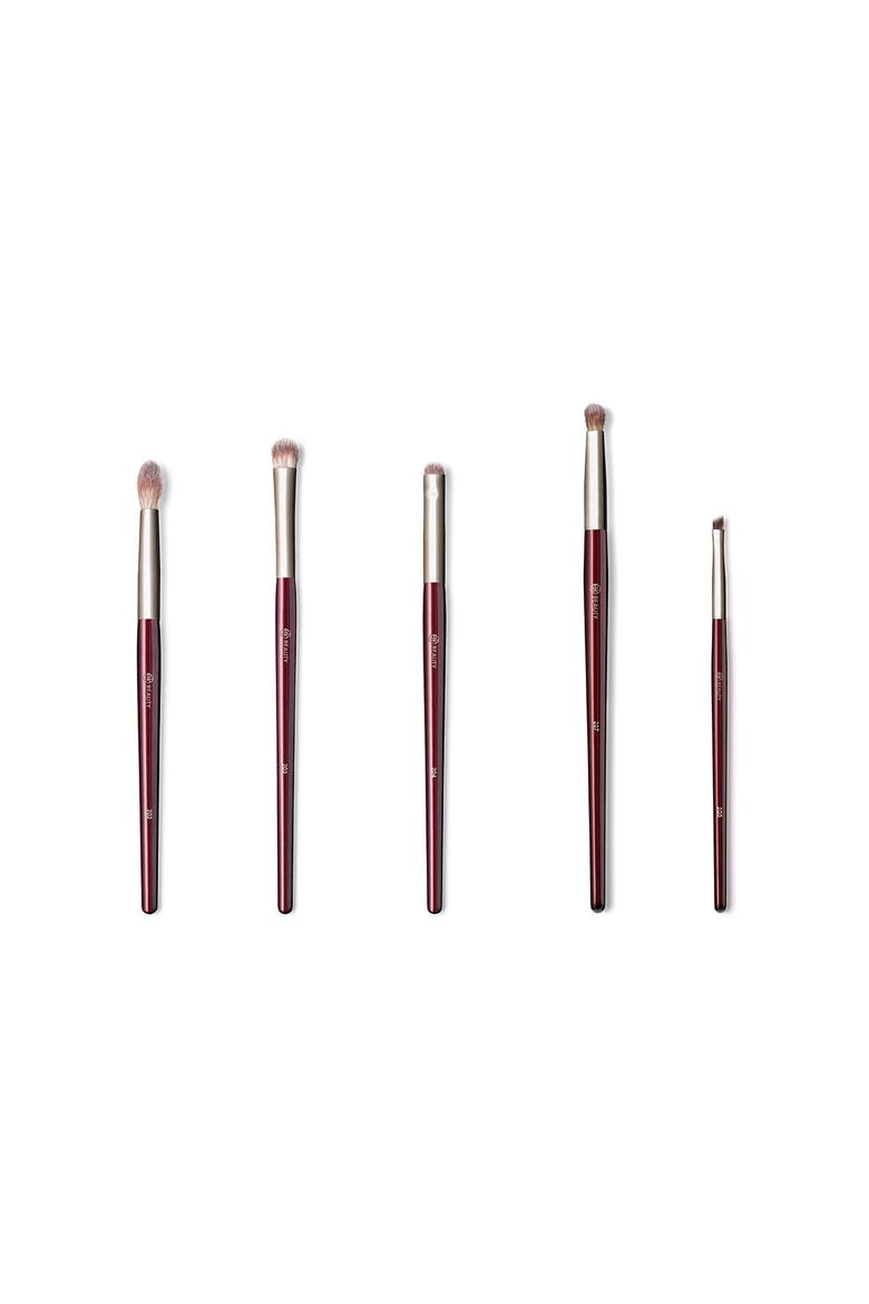 Brush Set for Hooded & Smaller Eyes, Main, color, Burgundy