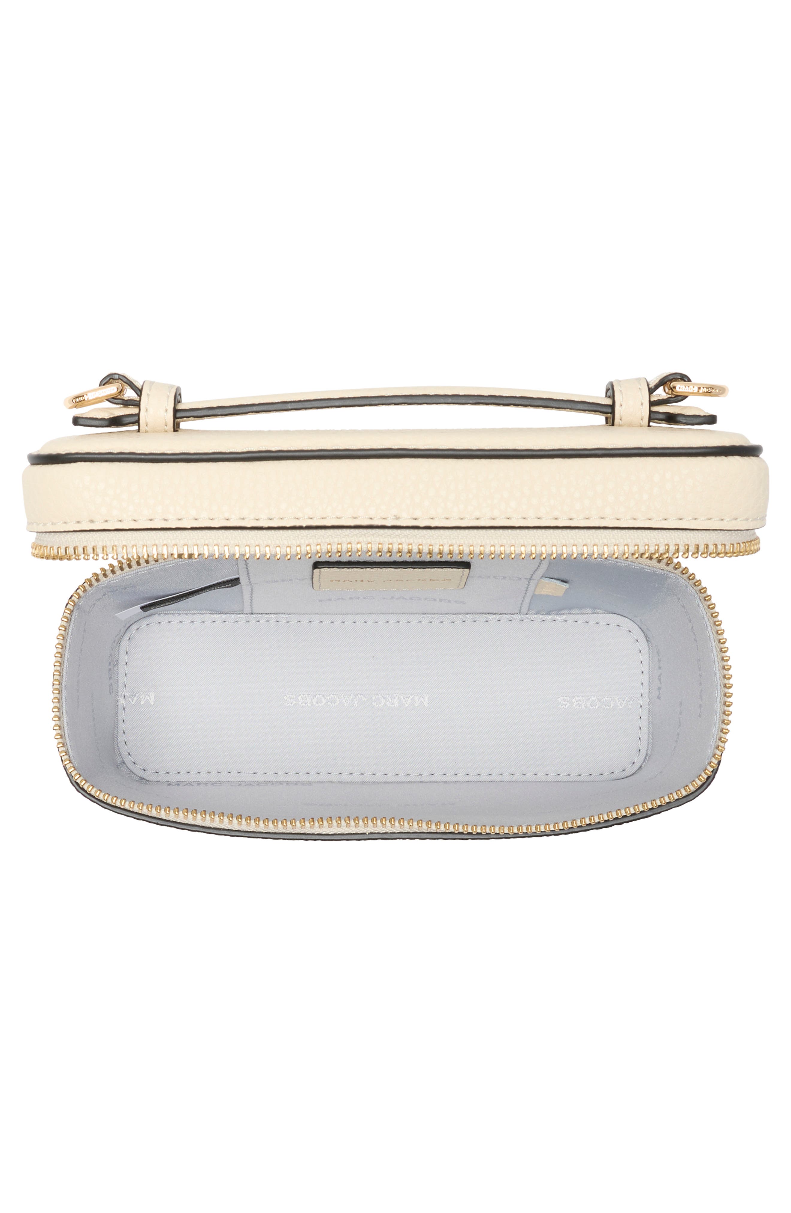 Groove Leather Train Case Crossbody Bag, Alternate, color, MARSHMALLOW