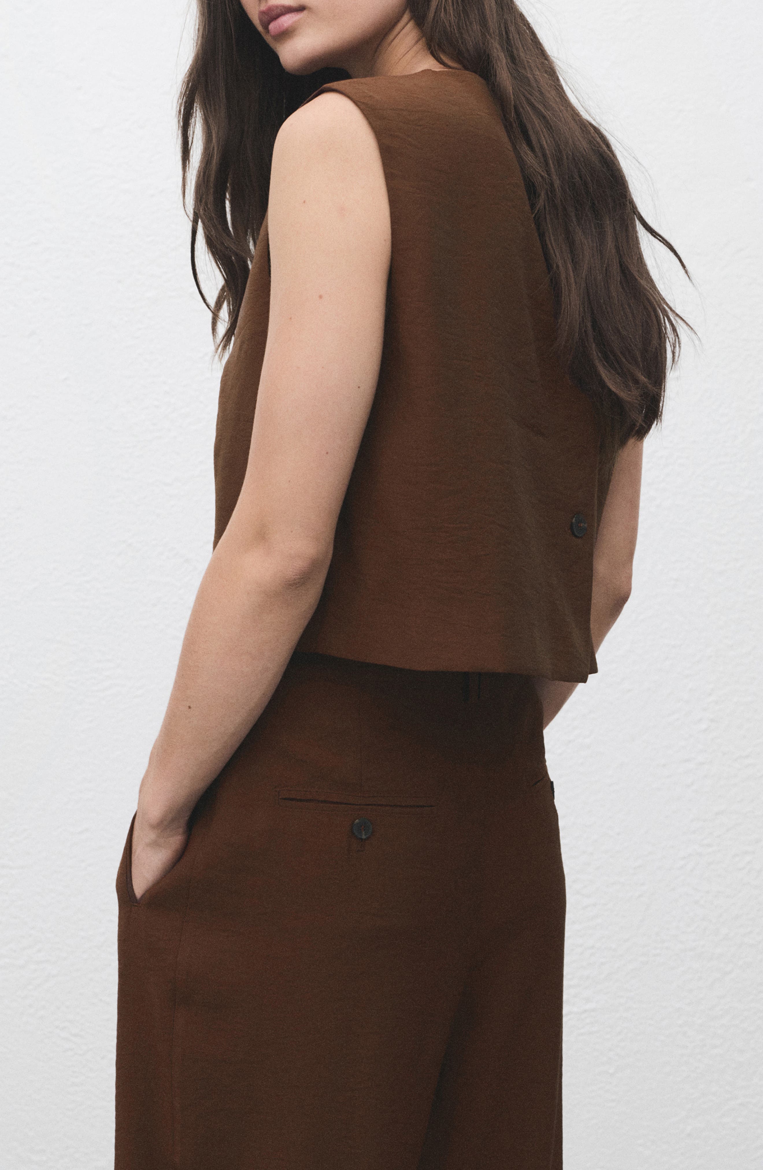 Back Button Crop Top - image 2