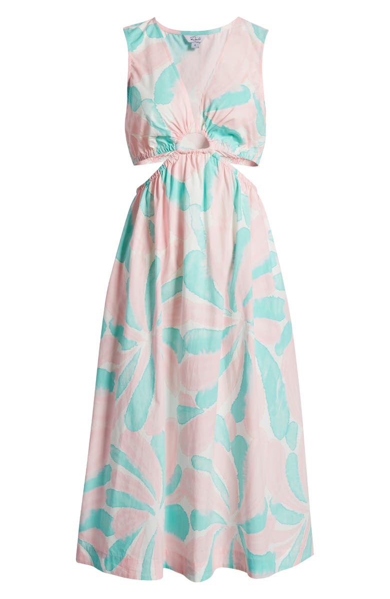 Rails Rizo Cutout Organic Cotton Blend Midi Dress, Alternate, color, 