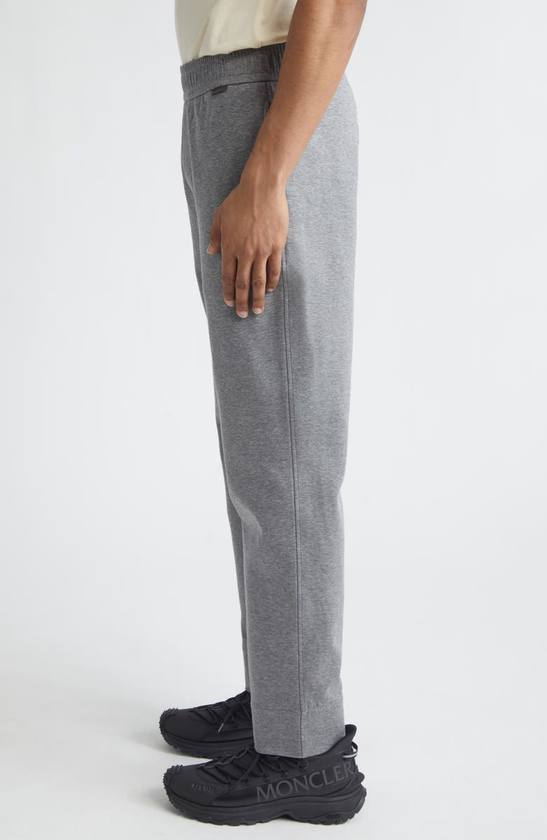 Moncler Cotton Blend Double Jersey Drawstring Joggers, Alternate, color, Medium Gray Melange