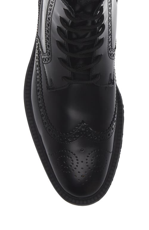 Hugo Boss Boss Larry Halb Brogue Boot In Animal Print