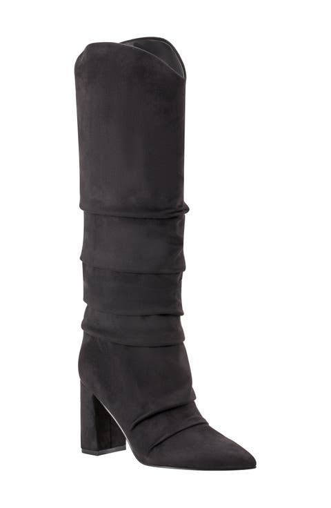 Pointed Toe Knee High Boot (Women)