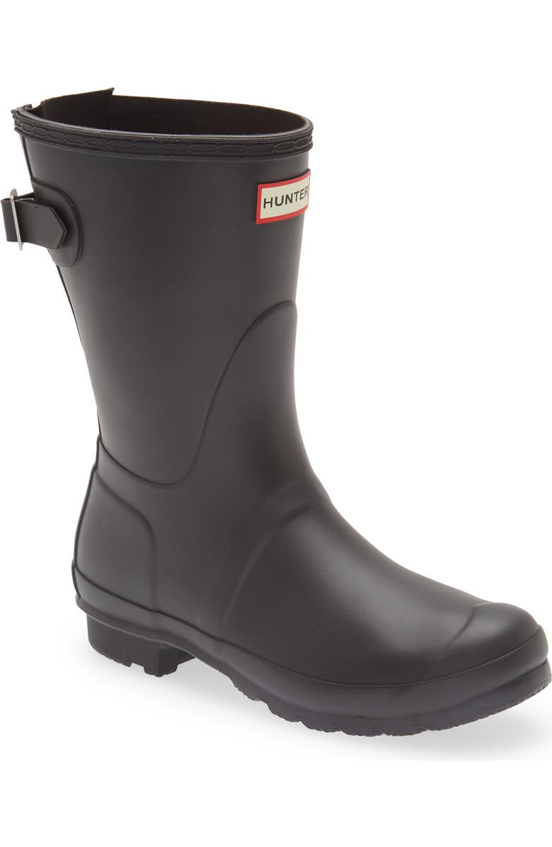 Hunter Original Short Back Adjustable Rain Boot, Main, color,