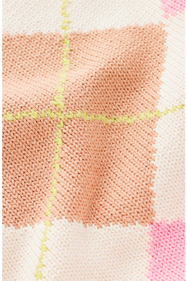 Lucy Knit Cotton Sweater Vest, Alternate, color, GREEN/ PINK ARGYLE