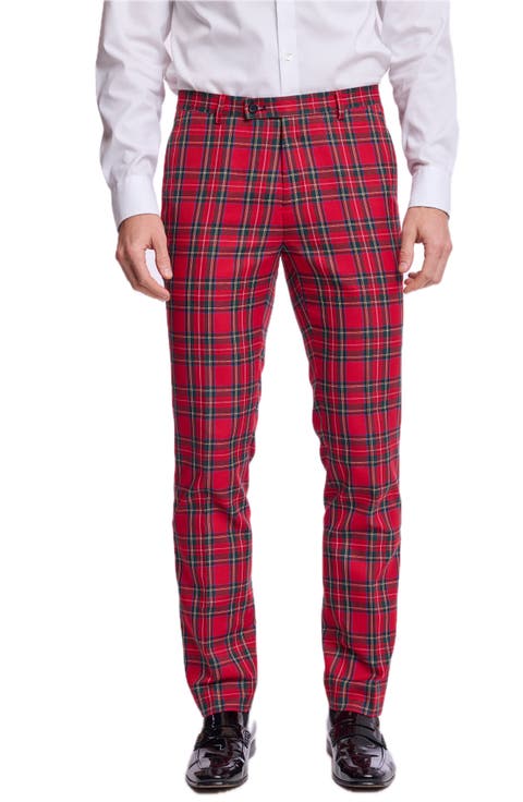 Sloane Tartan Slim Fit Trousers