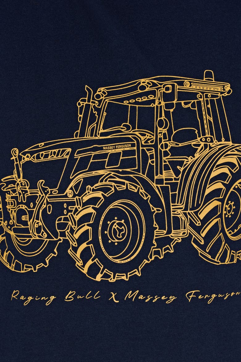 MF Tractor T-Shirt, Alternate, color, Navy