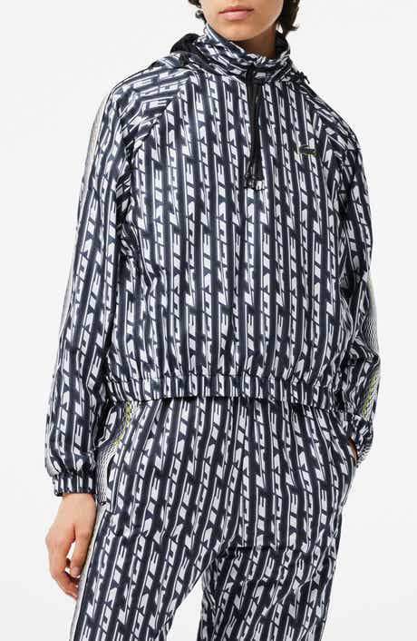 Logo Print Half Zip Windbreaker