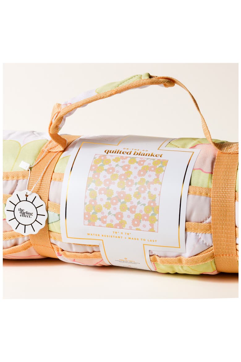 On-the-Go Quilted Blanket, Alternate, color, DAISY CRAZE PEACH