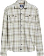johnnie-O Marcelo Plaid Flannel Knit Button-Up Shirt