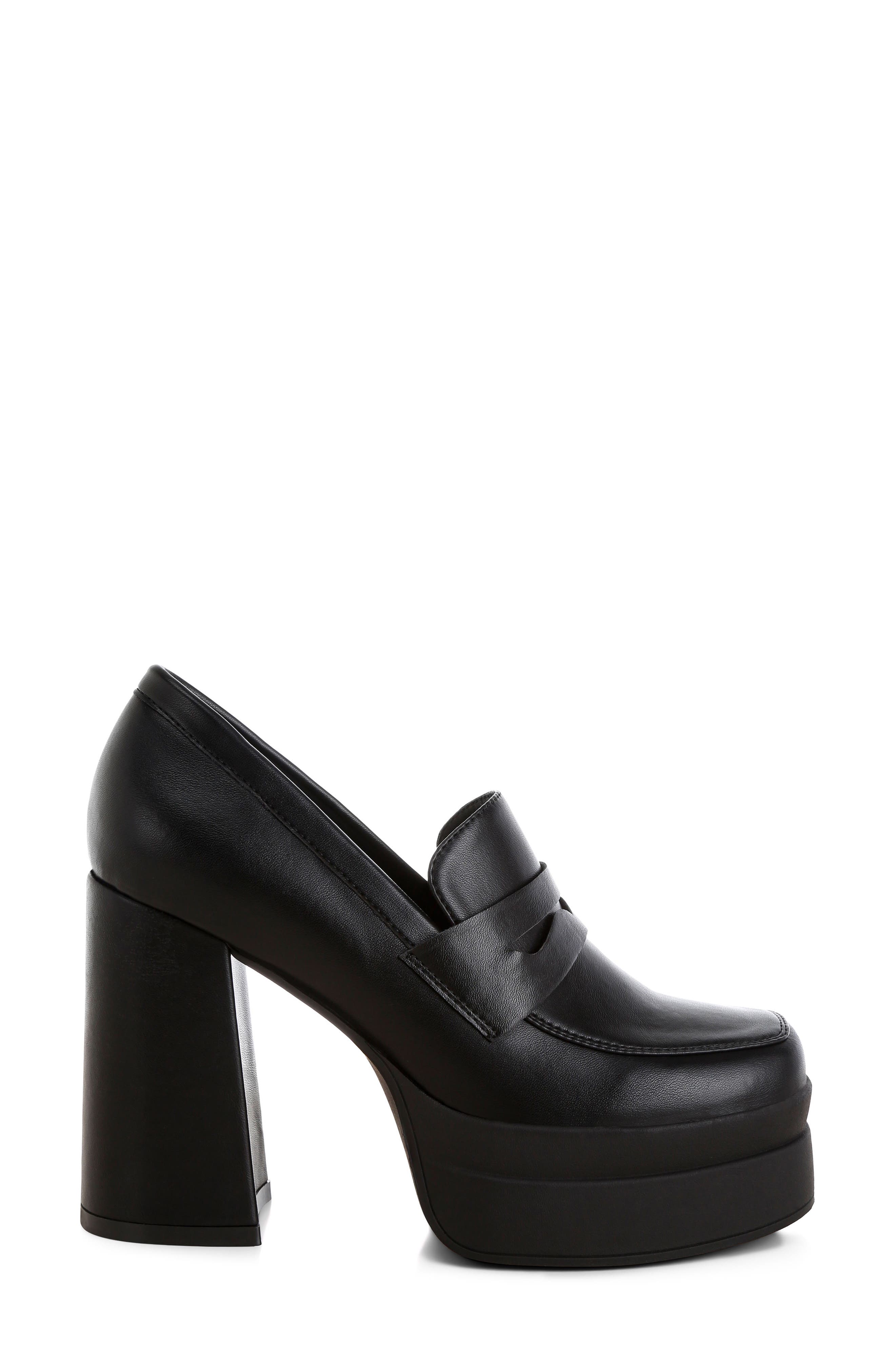 LONDON RAG Edwina Block Heel Platform Pump, Alternate, color, Black
