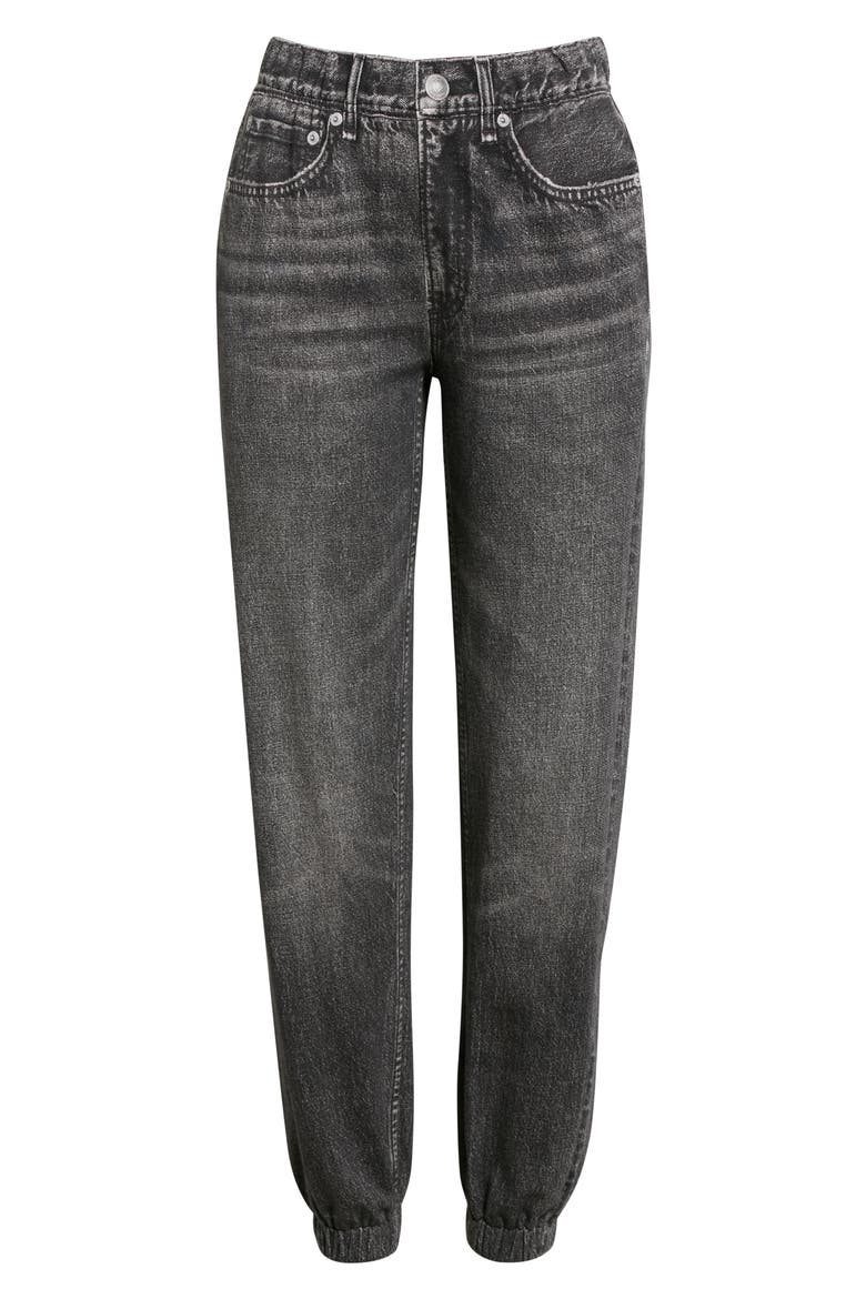 Miramar Faux Jeans Joggers, Alternate, color, BLACK MAGIC