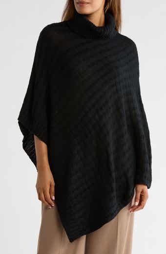 Nanette Lepore Basketweave Asymmetric Poncho