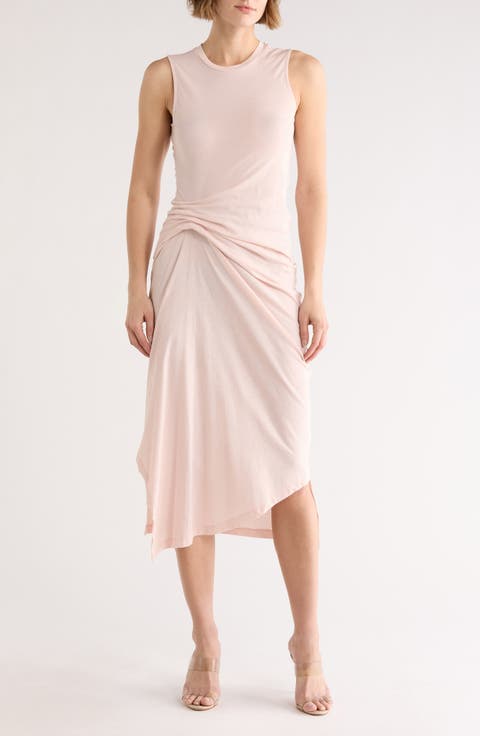 Rivi Draped Midi Dress