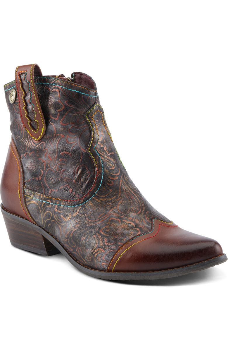 L'Artiste by Spring Step Countrypop Wingtip Pointed Toe Western Boot, Main, color,