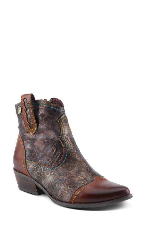 Countrypop Wingtip Pointed Toe Western Boot (Women)