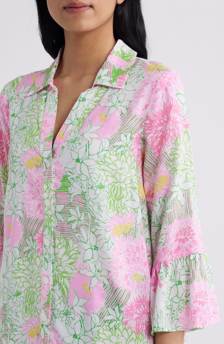 Lilly Pulitzer<sup>®</sup> Rayanna Floral Print Tunic Dress, Alternate, color, Resort White Mum Patch