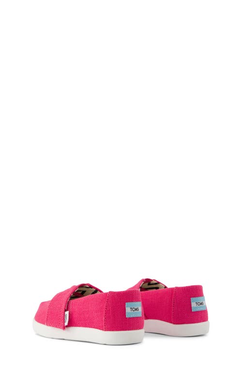 Toms Kids' Alpargata Sneaker In Bright Pink