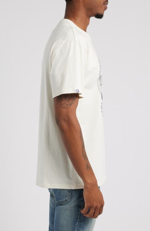 Billionaire Boys Club Helmet Head Embroidered Cotton Graphic T-shirt In Whisper White