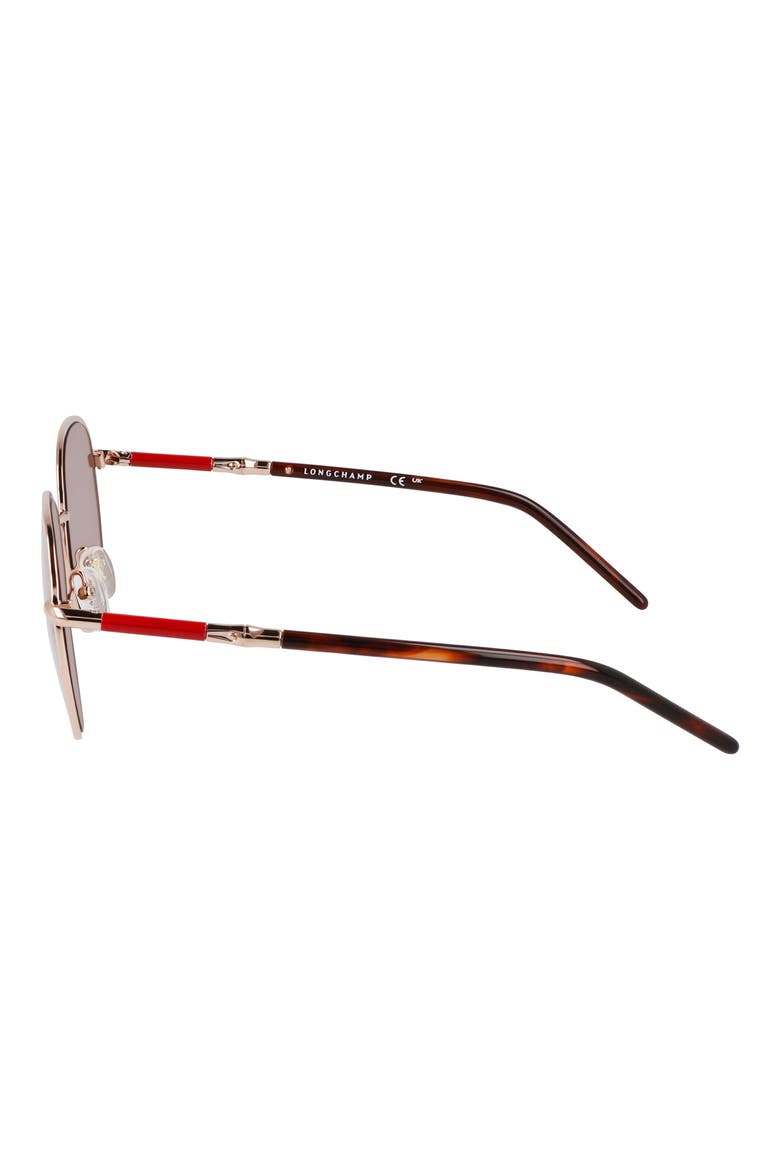 53mm Gradient Round Sunglasses, Alternate, color, ROSE GOLD