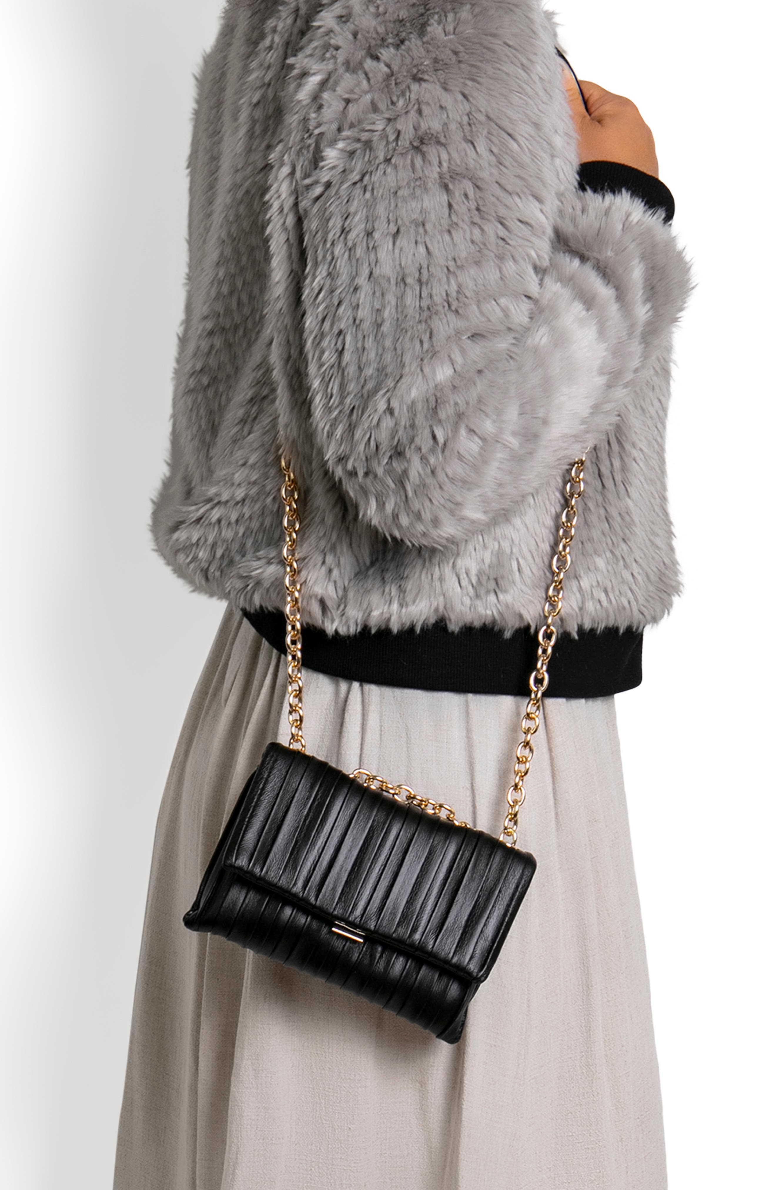 HOUSE OF WANT Small How We Slay Vegan Leather Shoulder Bag, Alternate, color, 