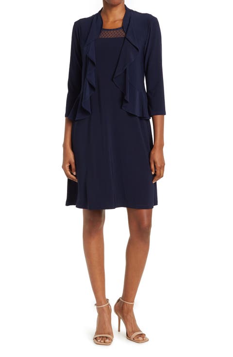 2-Piece Ruffle Bolero & Sleeveless Dress