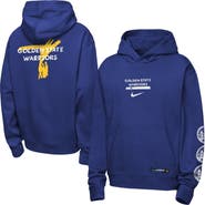 Nike Youth Nike Royal Golden State Warriors Courtside Club Premiere Hoodie