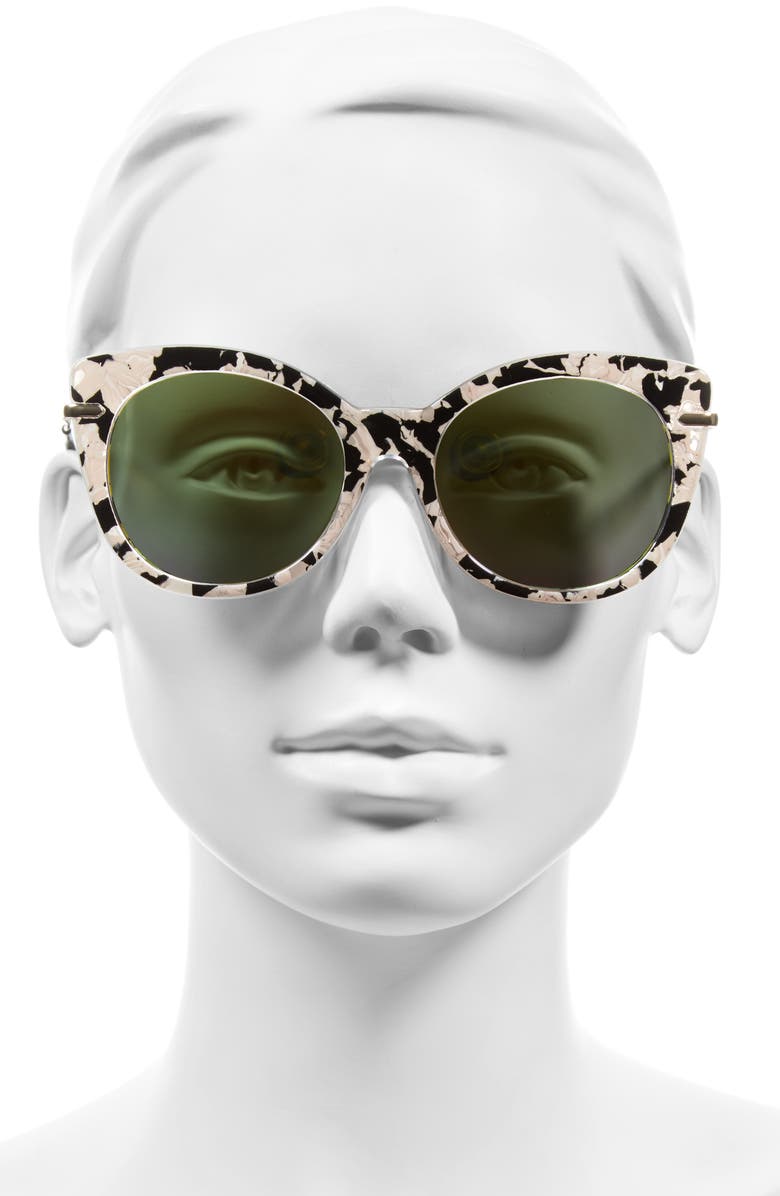 BP. Kitty 52mm Mirrored Cat Eye Sunglasses, Alternate, color, 