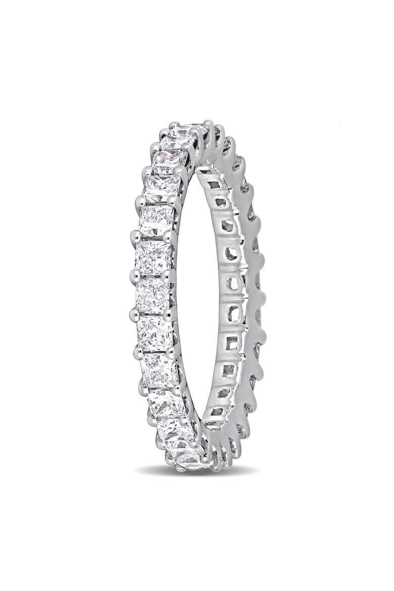 2 CTW Lab-Grown Diamond Princess Eternity Ring, Alternate, color, White Gold