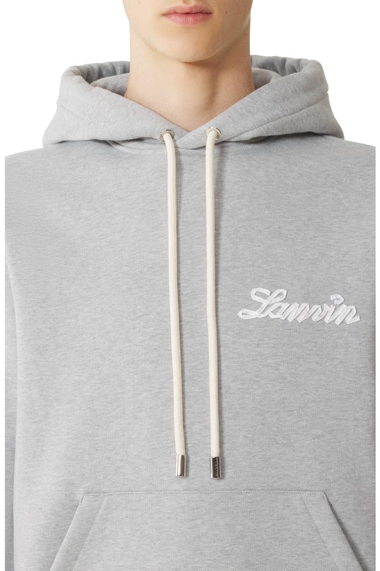 Grey Lanvin Ribbon Hoodie, Alternate, color, Heather Grey