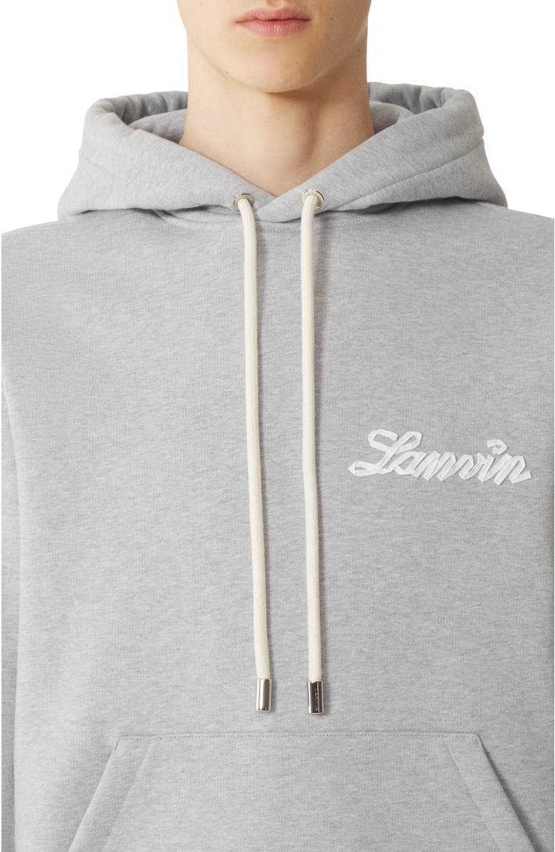 Lanvin Grey Lanvin Ribbon Hoodie, Alternate, color, Heather Grey