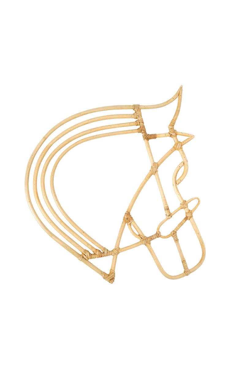 Wicker Village Rattan Horse, Main, color, Natural