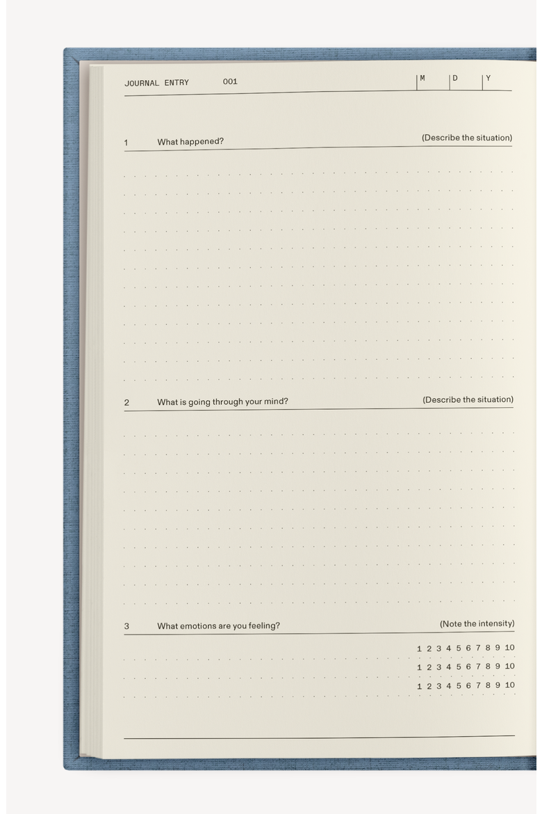 The Anti-Anxiety Guided Notebook, Alternate, color, Dusty Blue