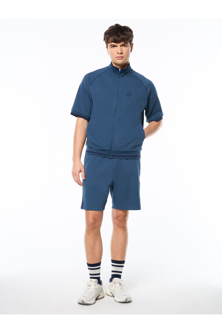 Pannello Short Sleeve Track Jacket, Alternate, color, KEY LARGO