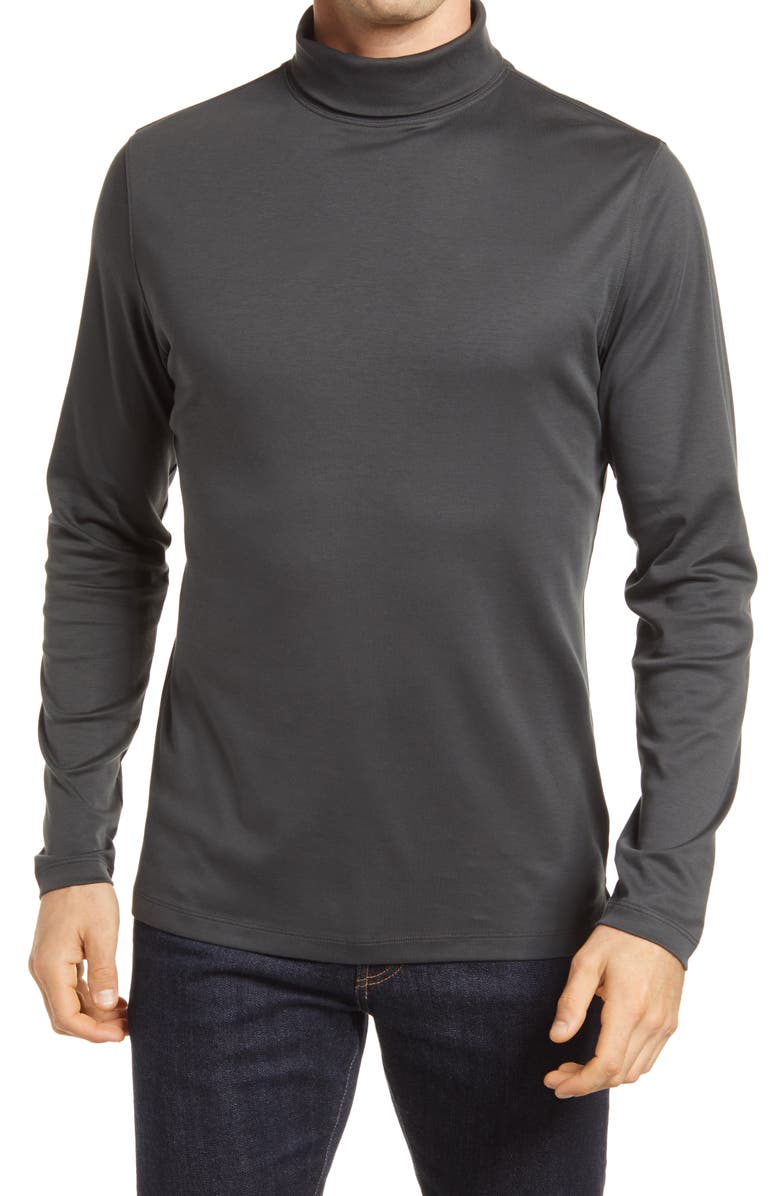 Robert Barakett Georgia Cotton Turtleneck, Main, color, Cannon