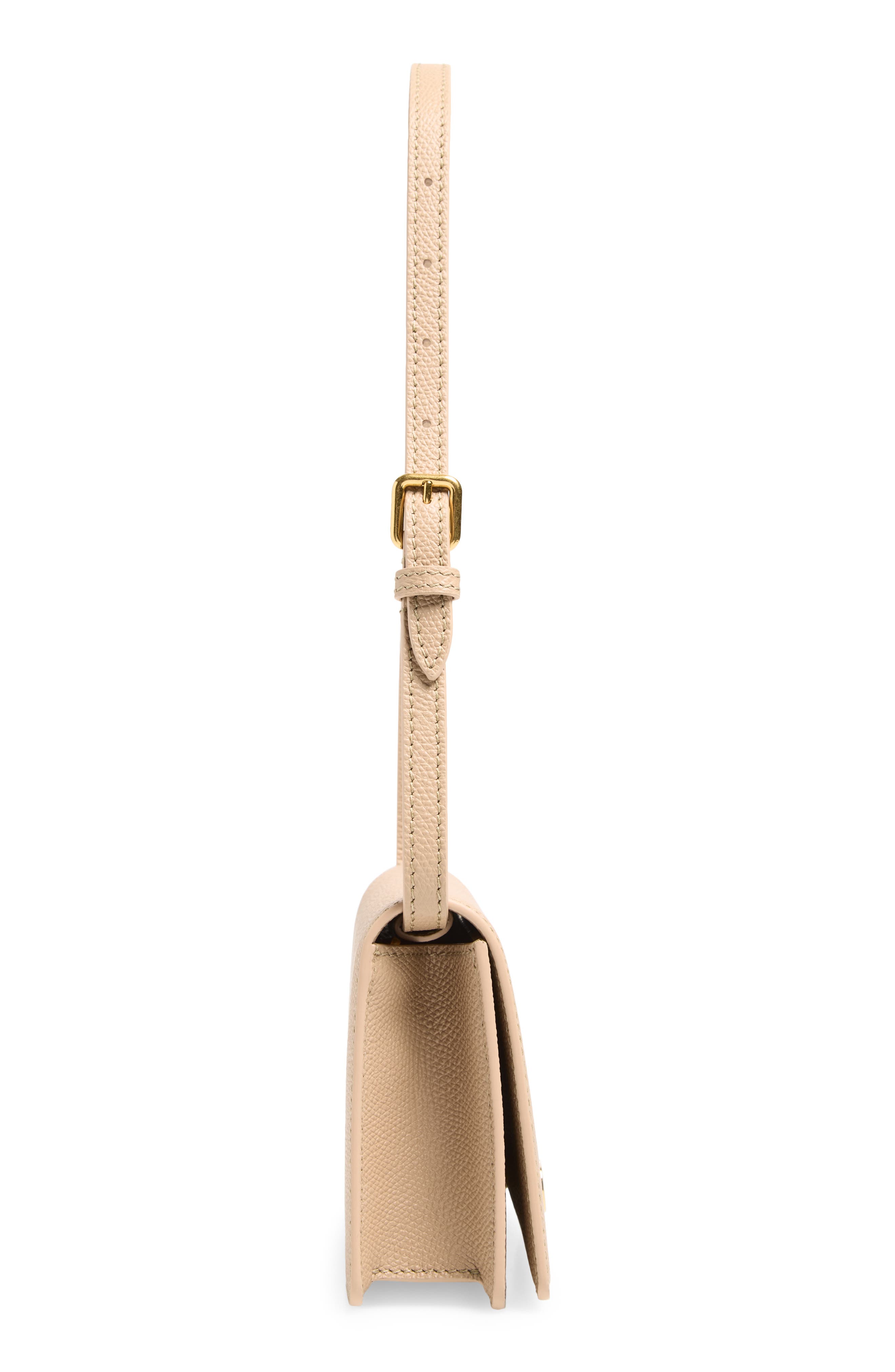 Mini VLOGO Leather Shoulder Bag, Alternate, color, ROSE