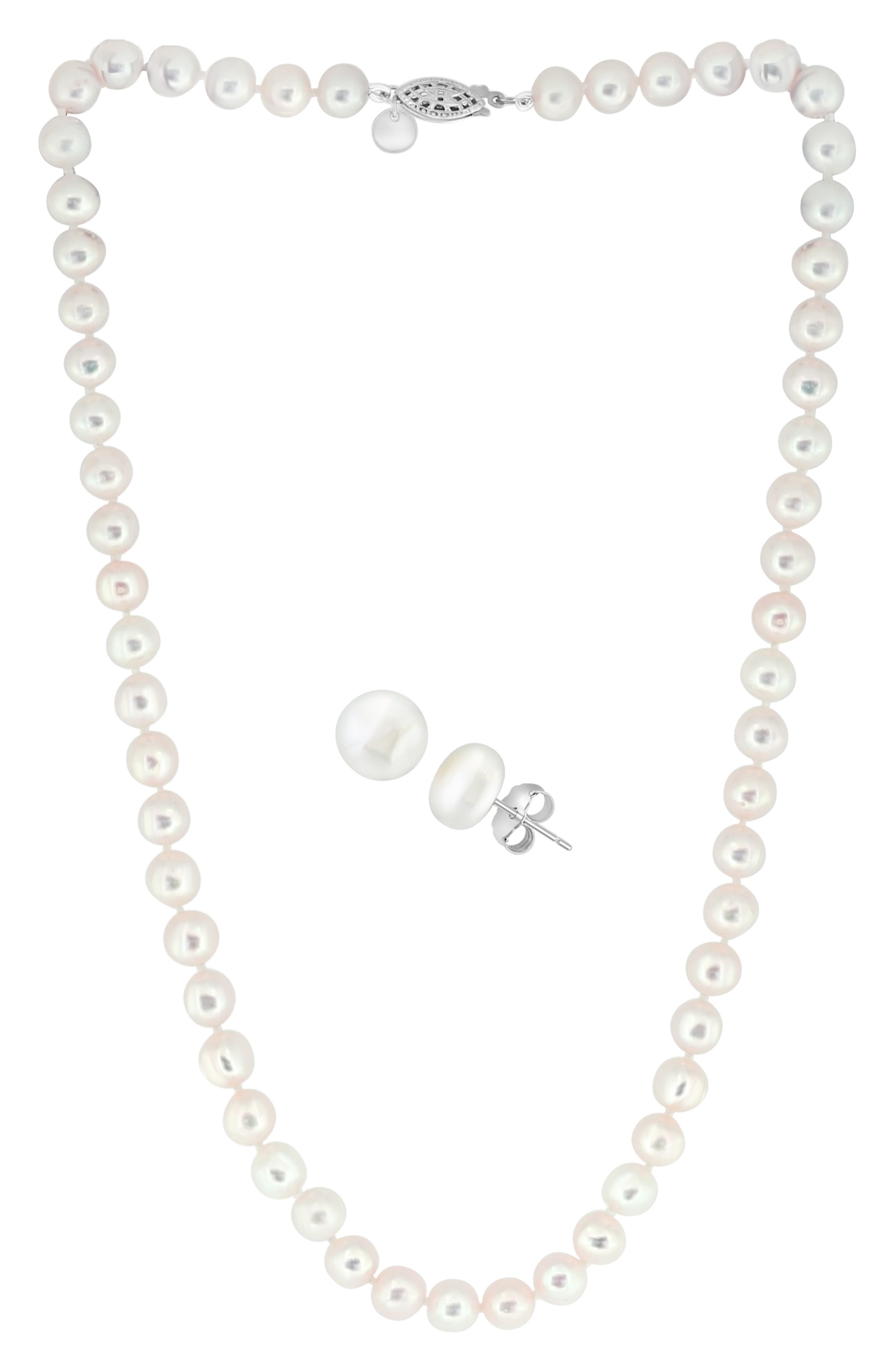 EFFY Freshwater Pearl Necklace & Earrings Set