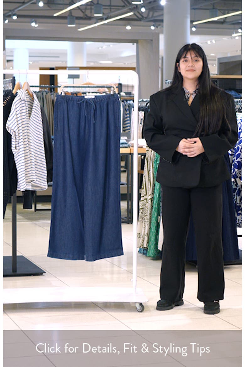 Airy Denim Pull-On Pants video