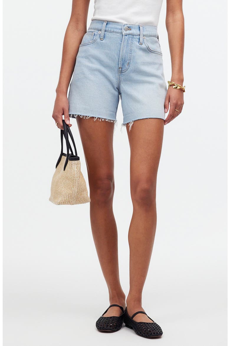 The Perfect Summer Jean Shorts: Raw-Hem Edition, Main, color, FITZGERALD WASH