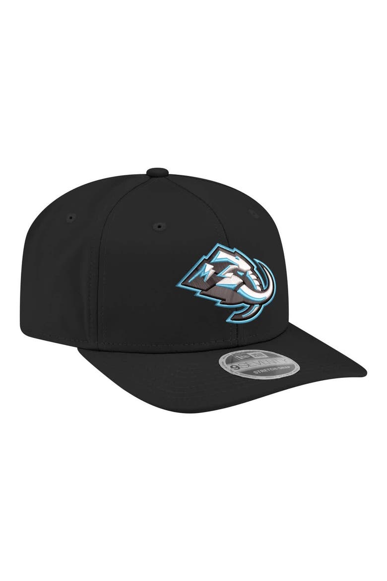 Men's New Era  Black Utah Mammoth 9SEVENTY Stretch-Snap Adjustable Hat, Alternate, color, Black