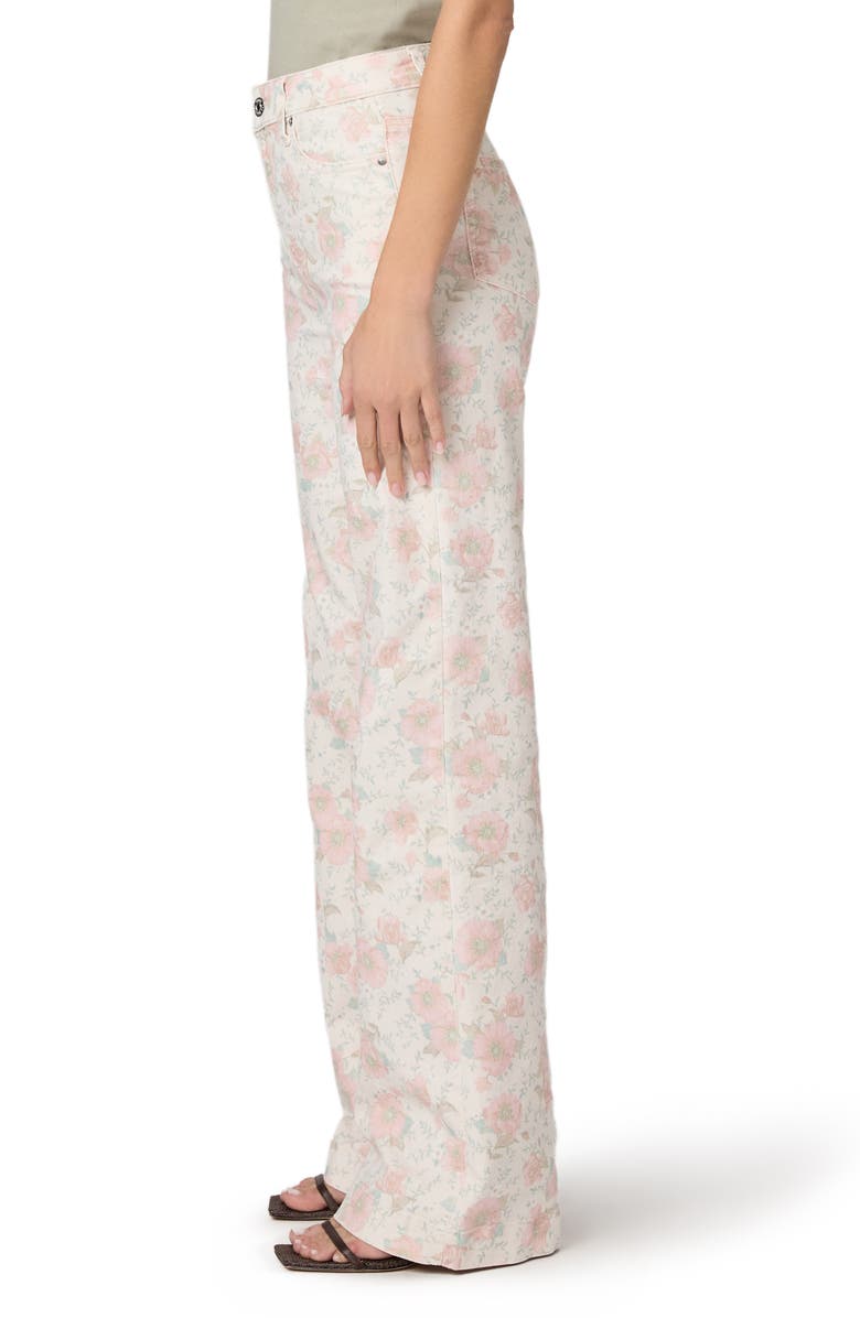 PAIGE Leenah High Waist Wide Leg Jeans, Alternate, color, Bouquet