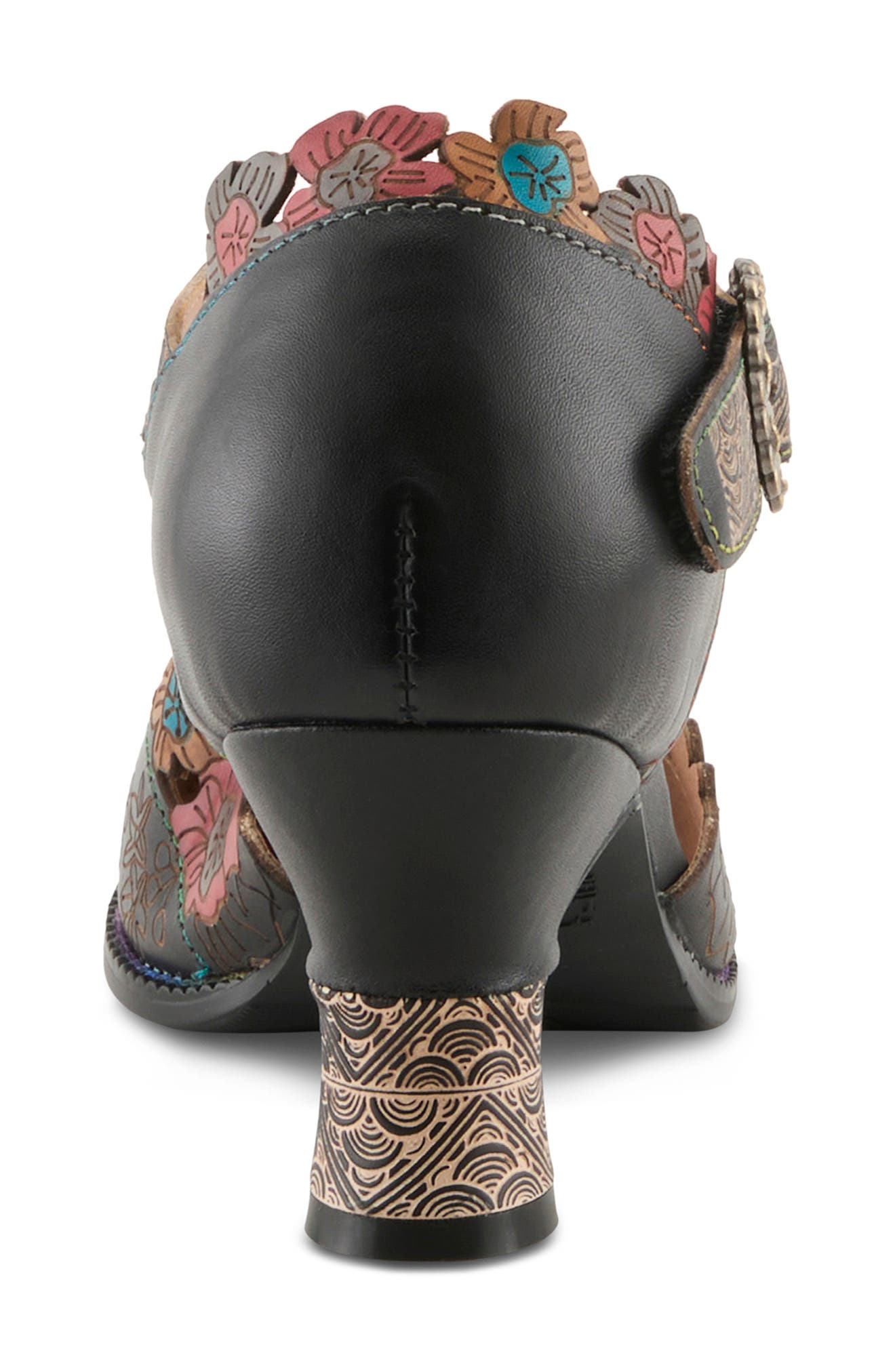 L'Artiste by Spring Step Happydance Ankle Strap Pump, Alternate, color, Black Multi