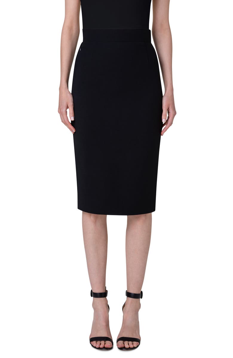 Akris Wool Blend Pencil Skirt, Main, color, 