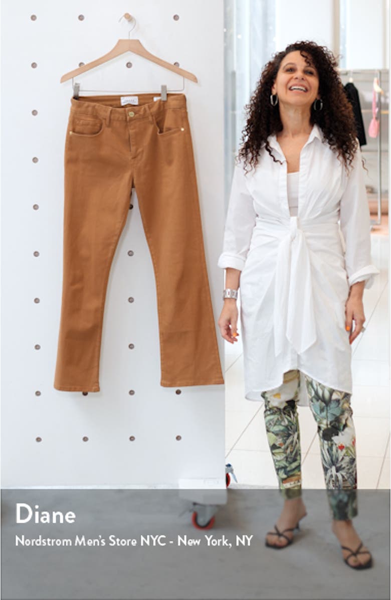 Le Crop Coated Mini Bootcut Jeans, sales video thumbnail