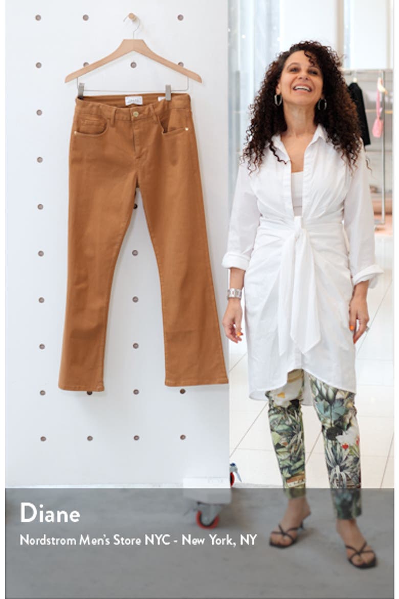 Le Crop Coated Mini Bootcut Jeans video