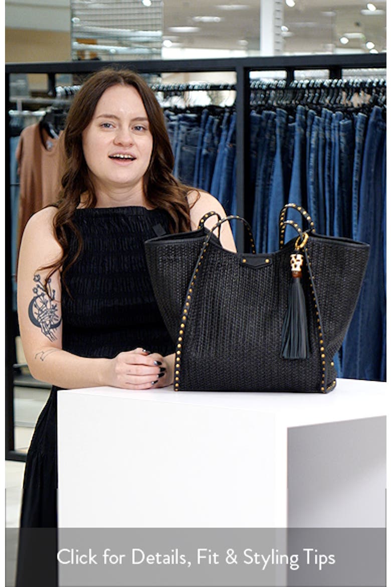 Dylan Raffia Tote Bag video