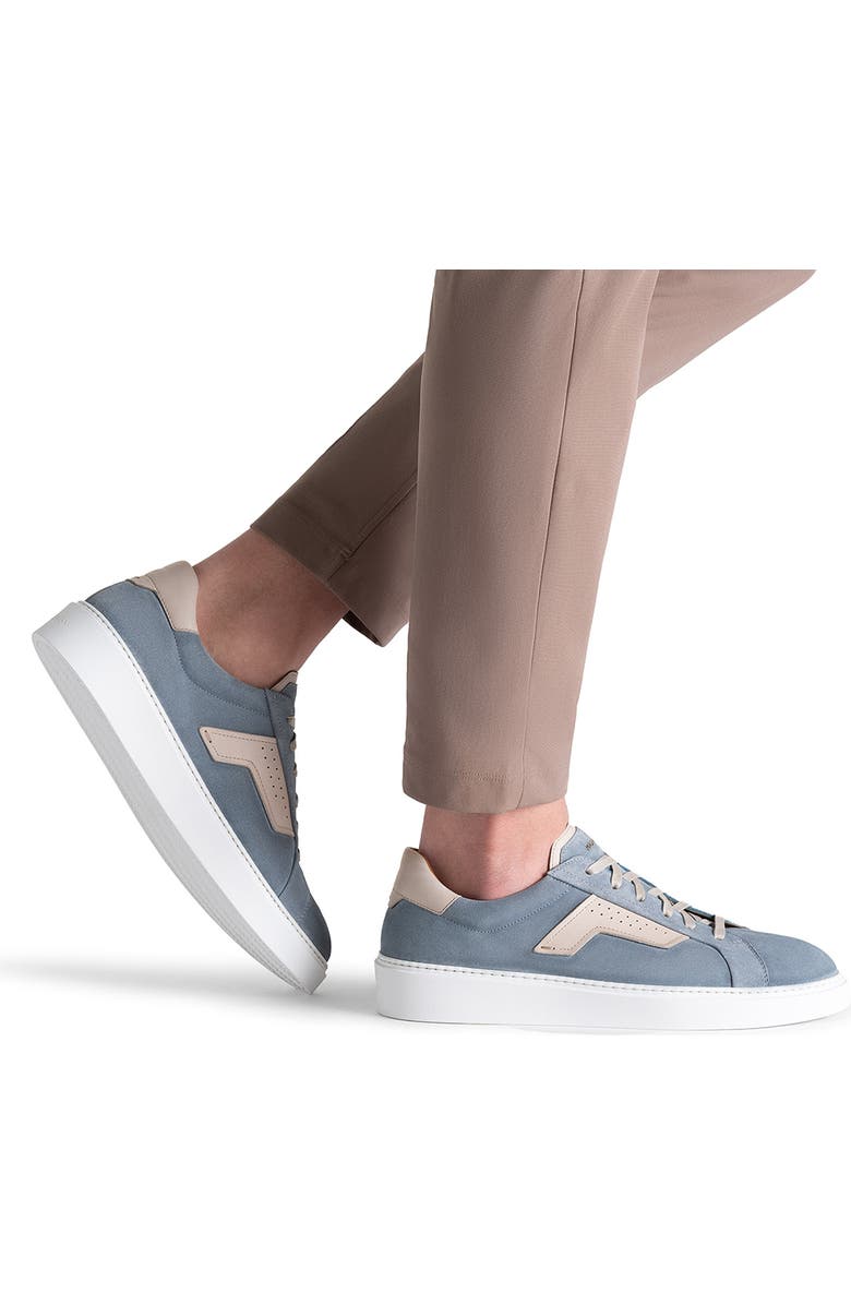 Magnanni Phoenix Low Top Sneaker, Alternate, color, Sky Blue And Cream