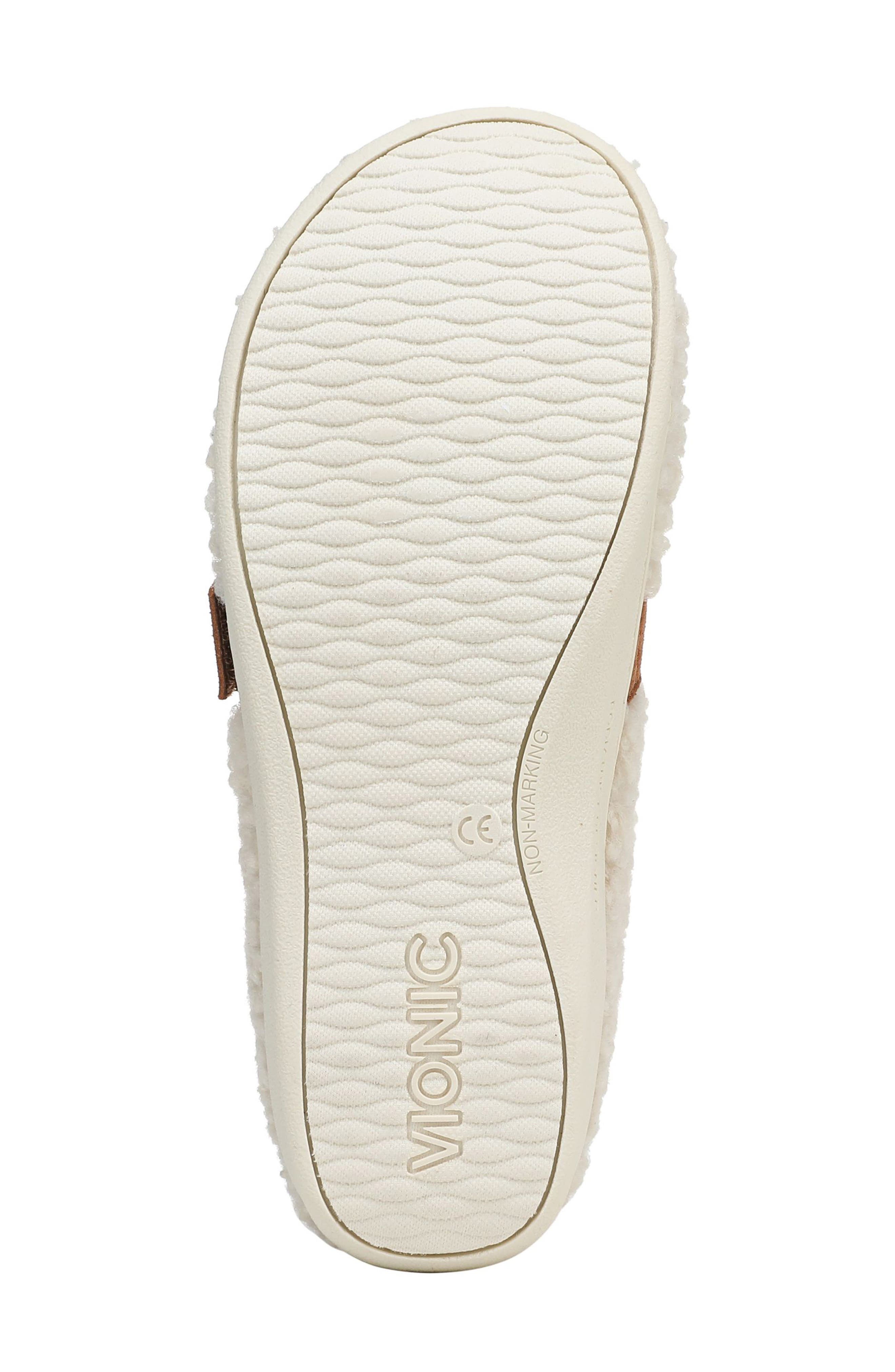 Vionic Imogen Faux Shearling Clog, Alternate, color, Cream